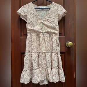 Petal & Pup Dress - Cream Floral